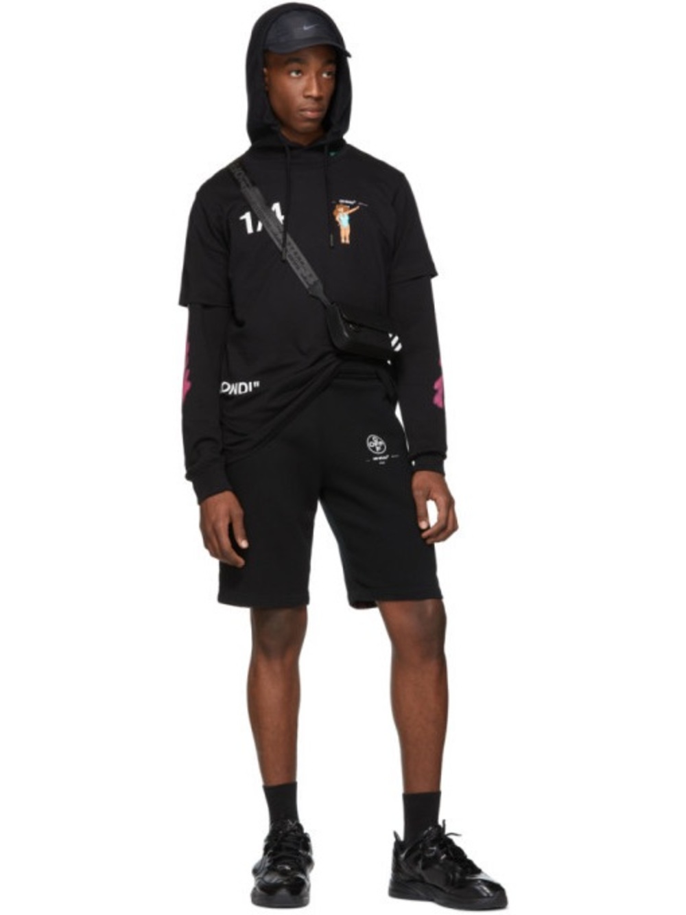 Off-White Black “Dondi” Woman T-Shirt by Virgil Abloh, Short Sleeve Tee, XS